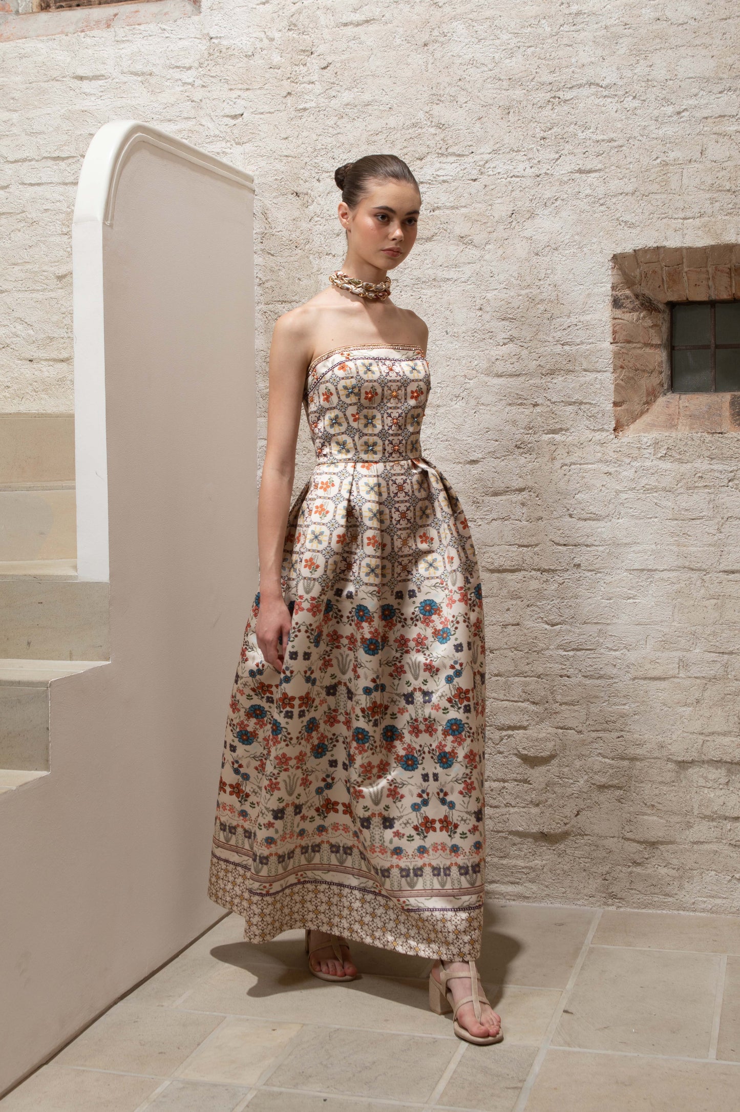 VT 8645 Amara Bustier Long Dress