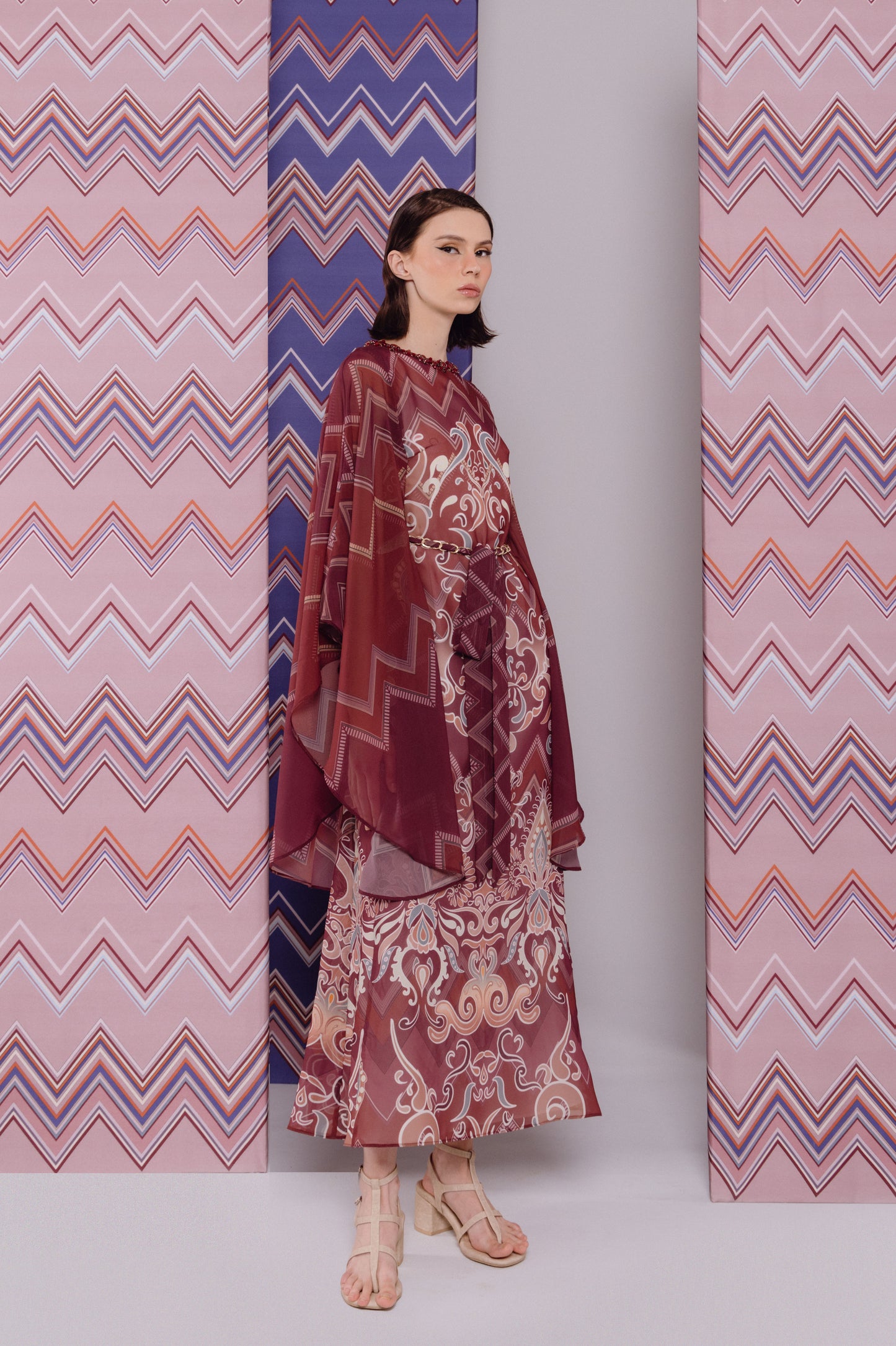 VT 8724-1 Hudo Chiffon Kaftan