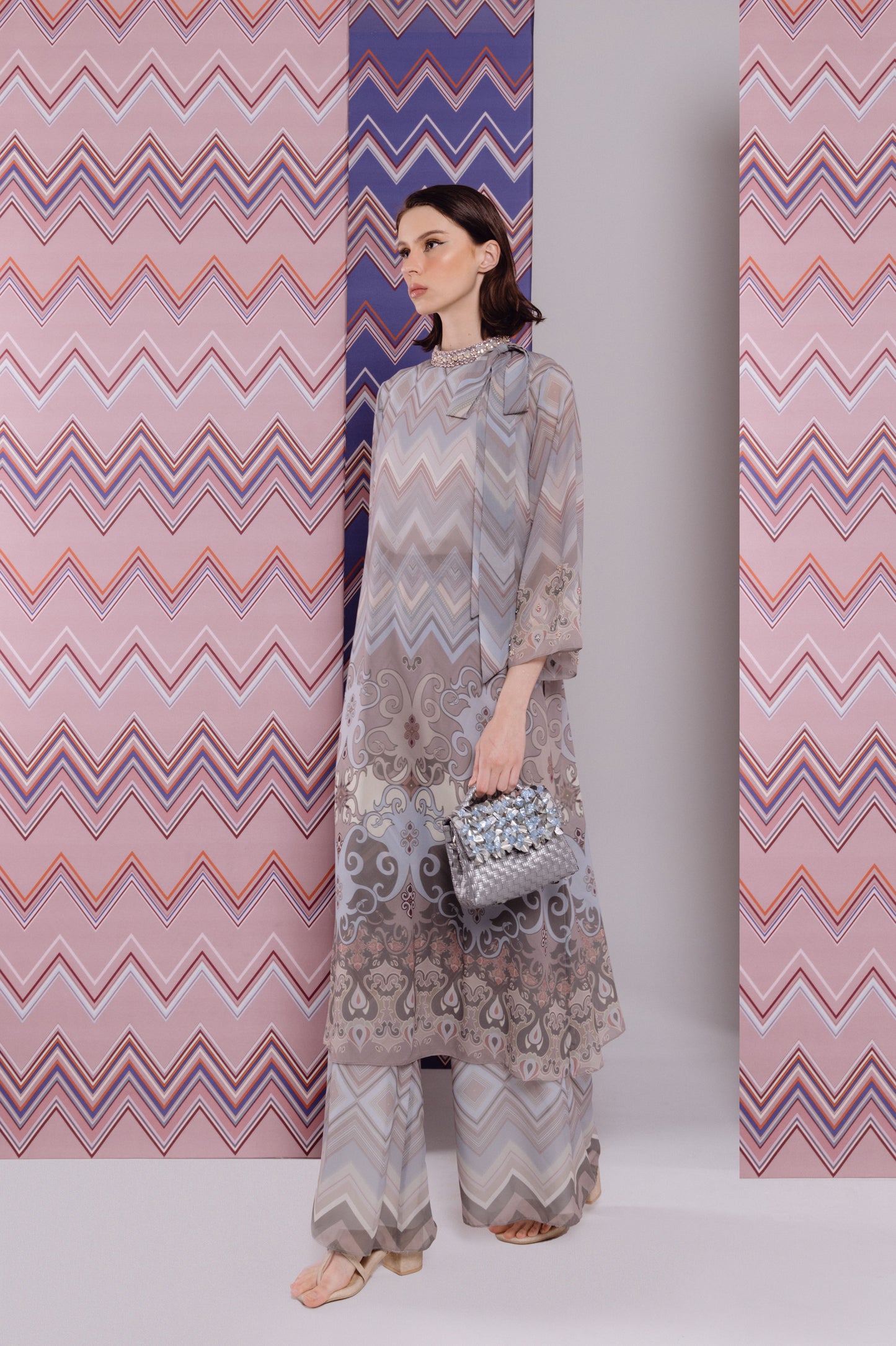 VT 8728 / VT 8721-2 Meda Midi Tunic Top Set