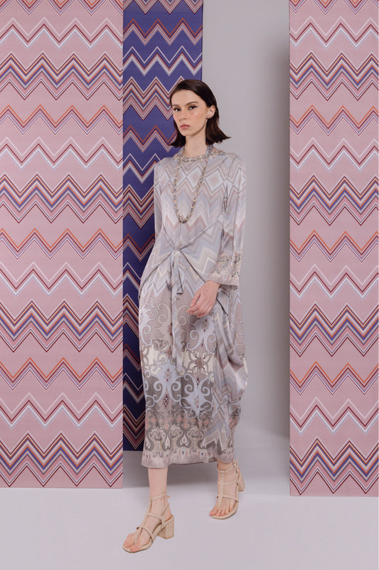 VT 8731 Teda Satin Wrap Dress