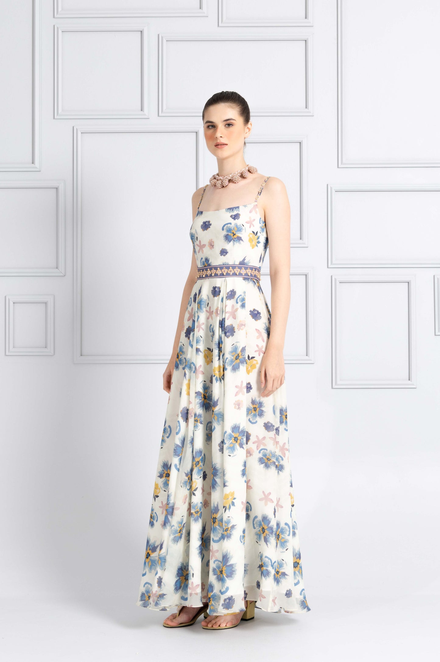 VT 8756 Bawi Chiffon Flared Ankle-dress