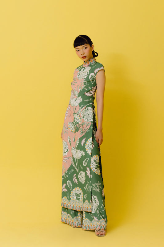 VT 8580-1 / VT 8689-6 AN Long Blouse in Jade Set