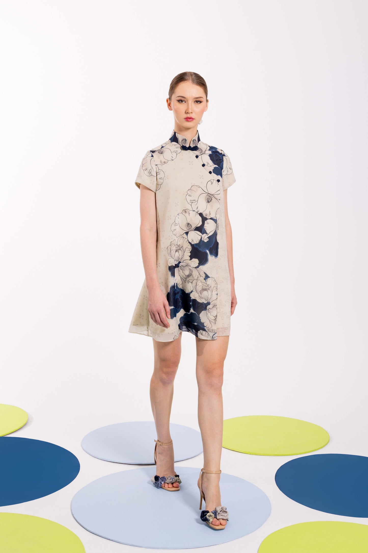 VT 8796 WUNGA Chiffon Mini Dress