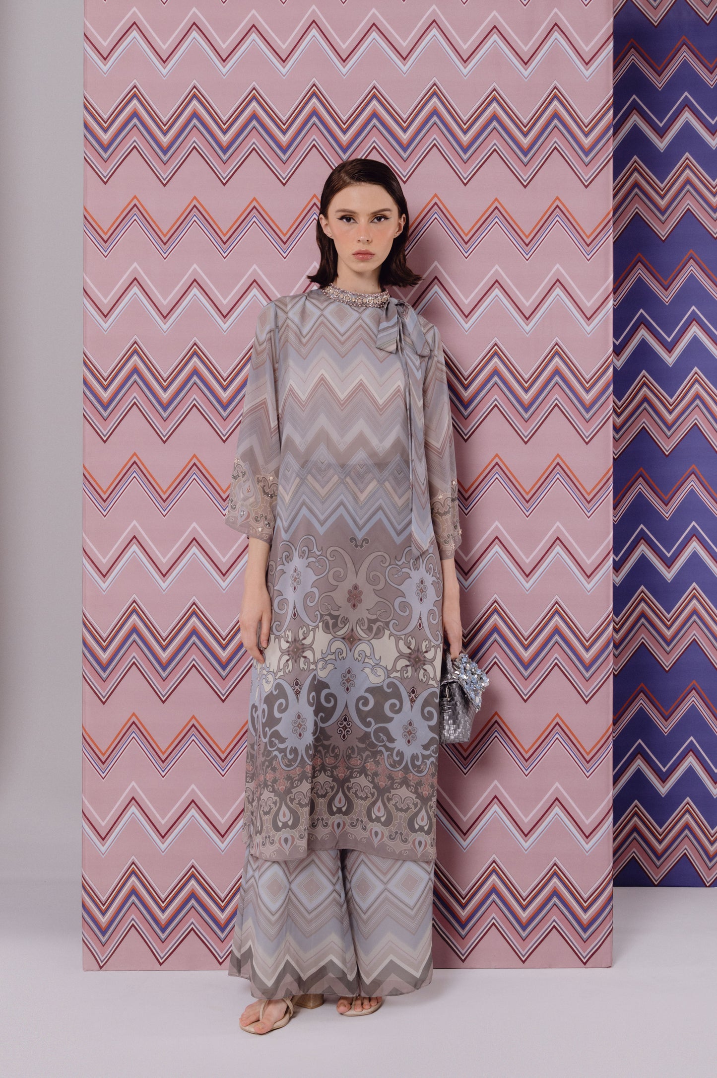 VT 8728 / VT 8721-2 Meda Midi Tunic Top Set