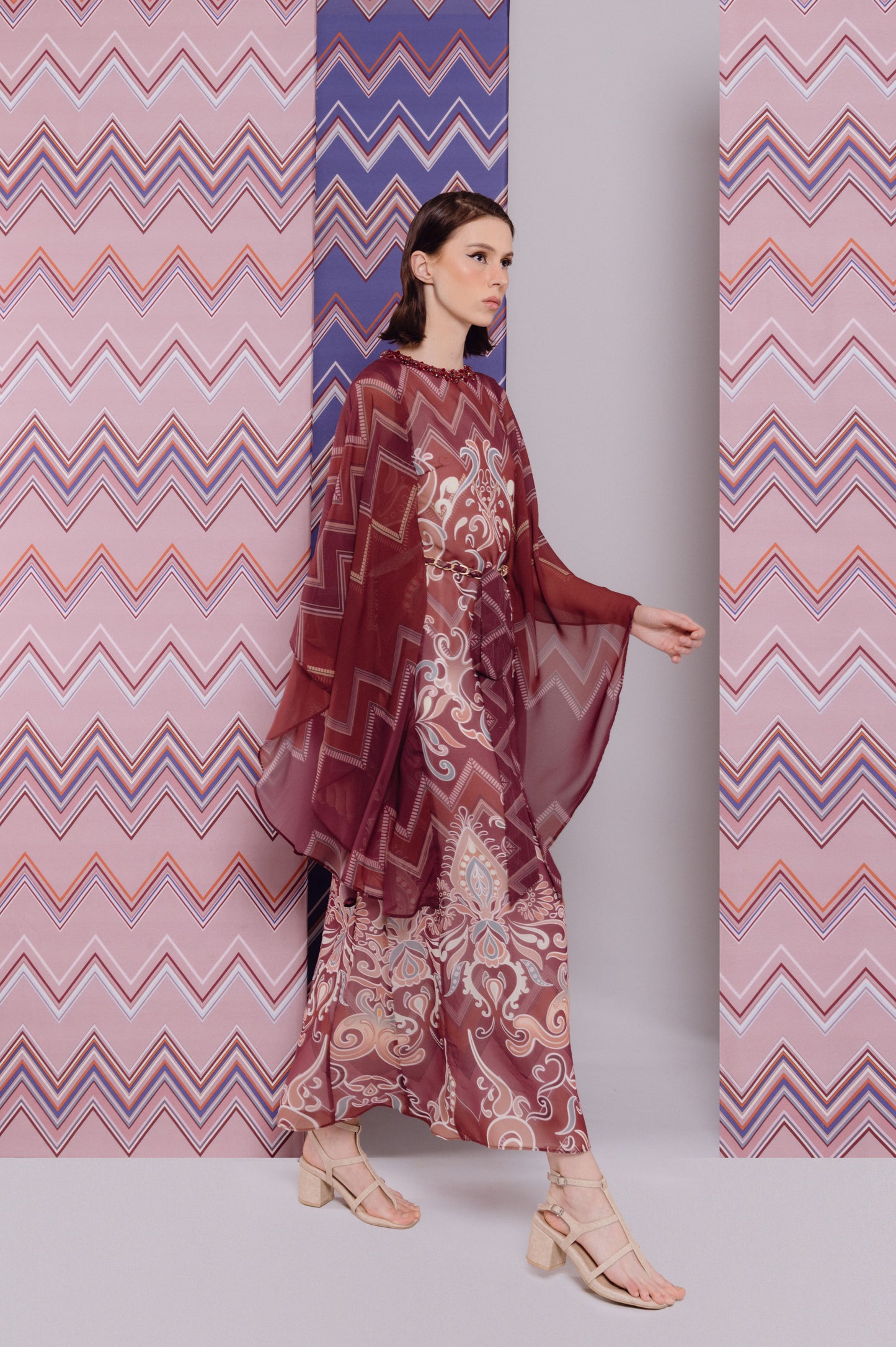 VT 8724-1 Hudo Chiffon Kaftan