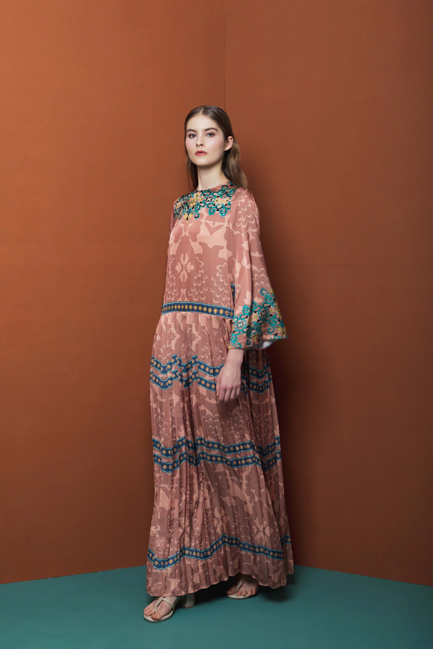 VT 8591 Daya Dress with Pleats