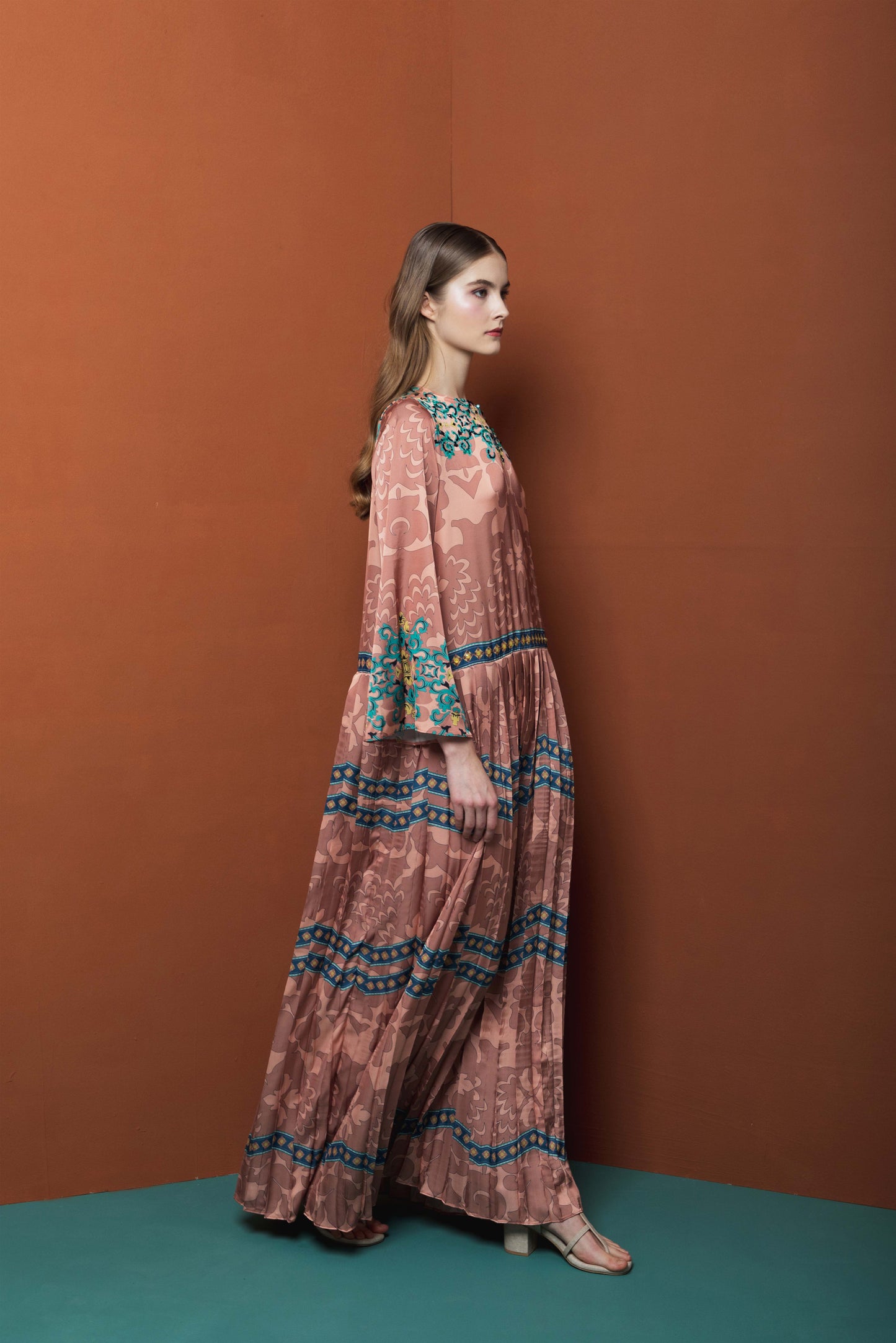 VT 8591 Daya Dress with Pleats