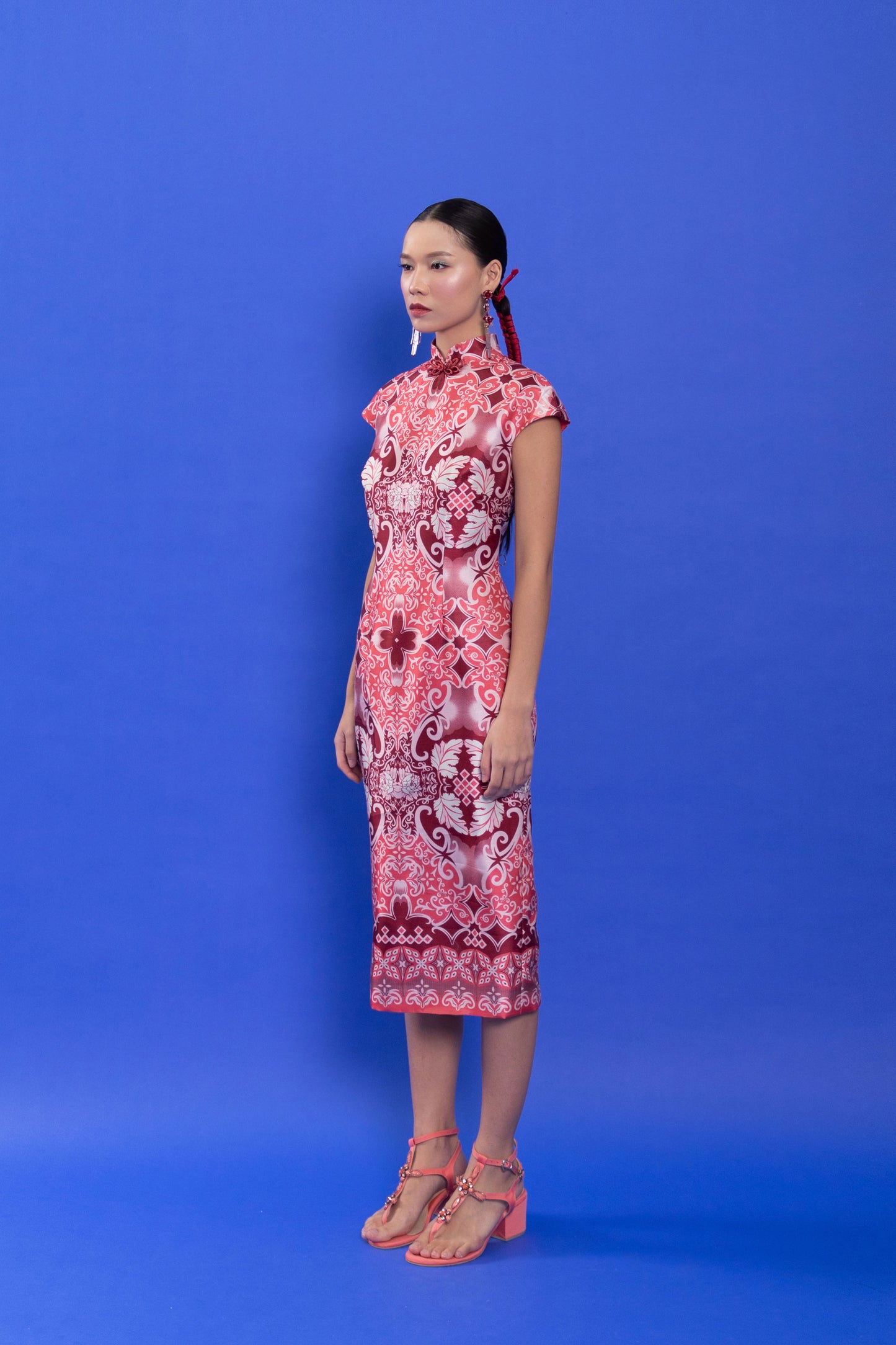 VT 8560-1 Udo Shantung QiPao Dress