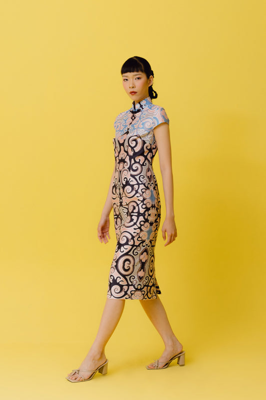 VT 8690-2 Lian Shantung QiPao