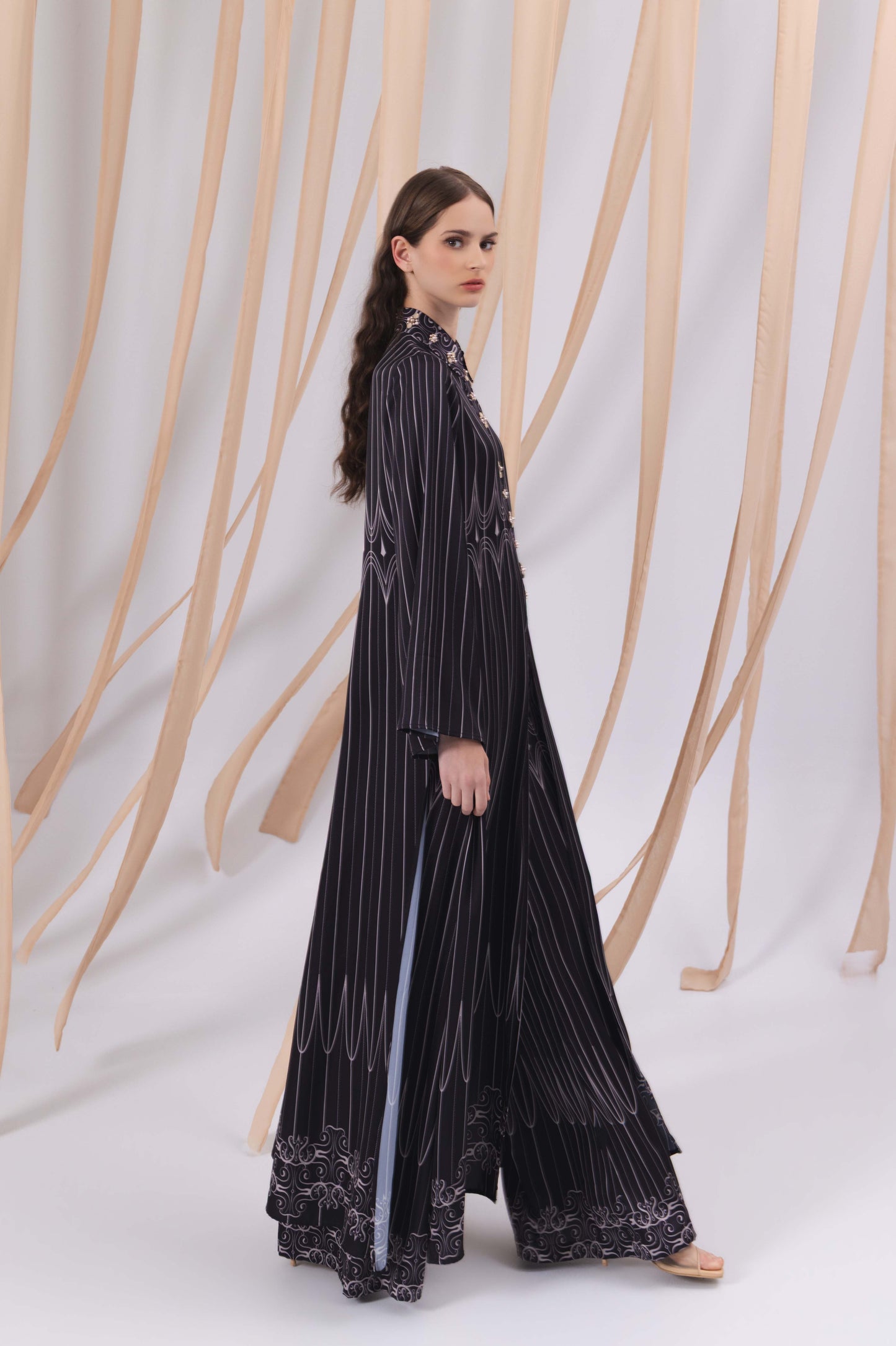 VT 8853 / VT 8839-3 Ananta Tunic in Black Set