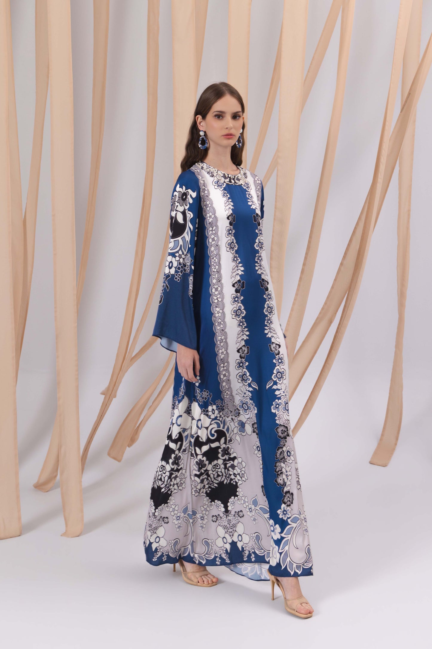VT 8844 Gendis Satin Maxi Dress