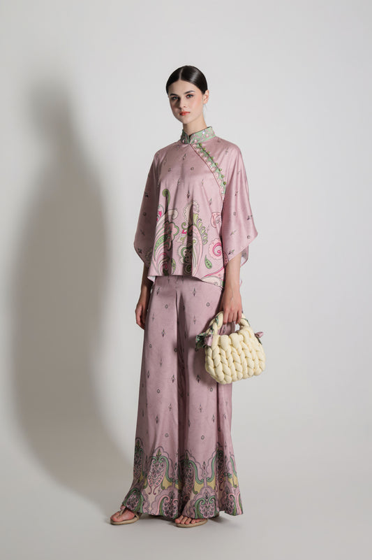 VT 8908 / VT 8909 Kanya Blouse and Culotte in Pink Set