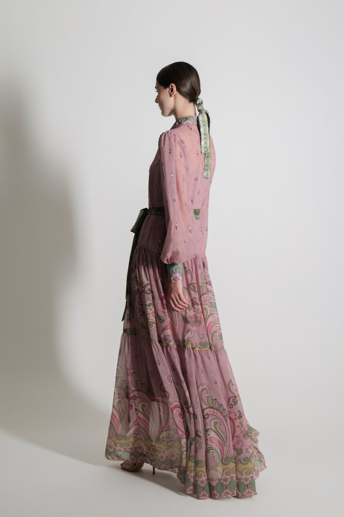 VT 8907-1 Kanya Maxi Dress in Pink