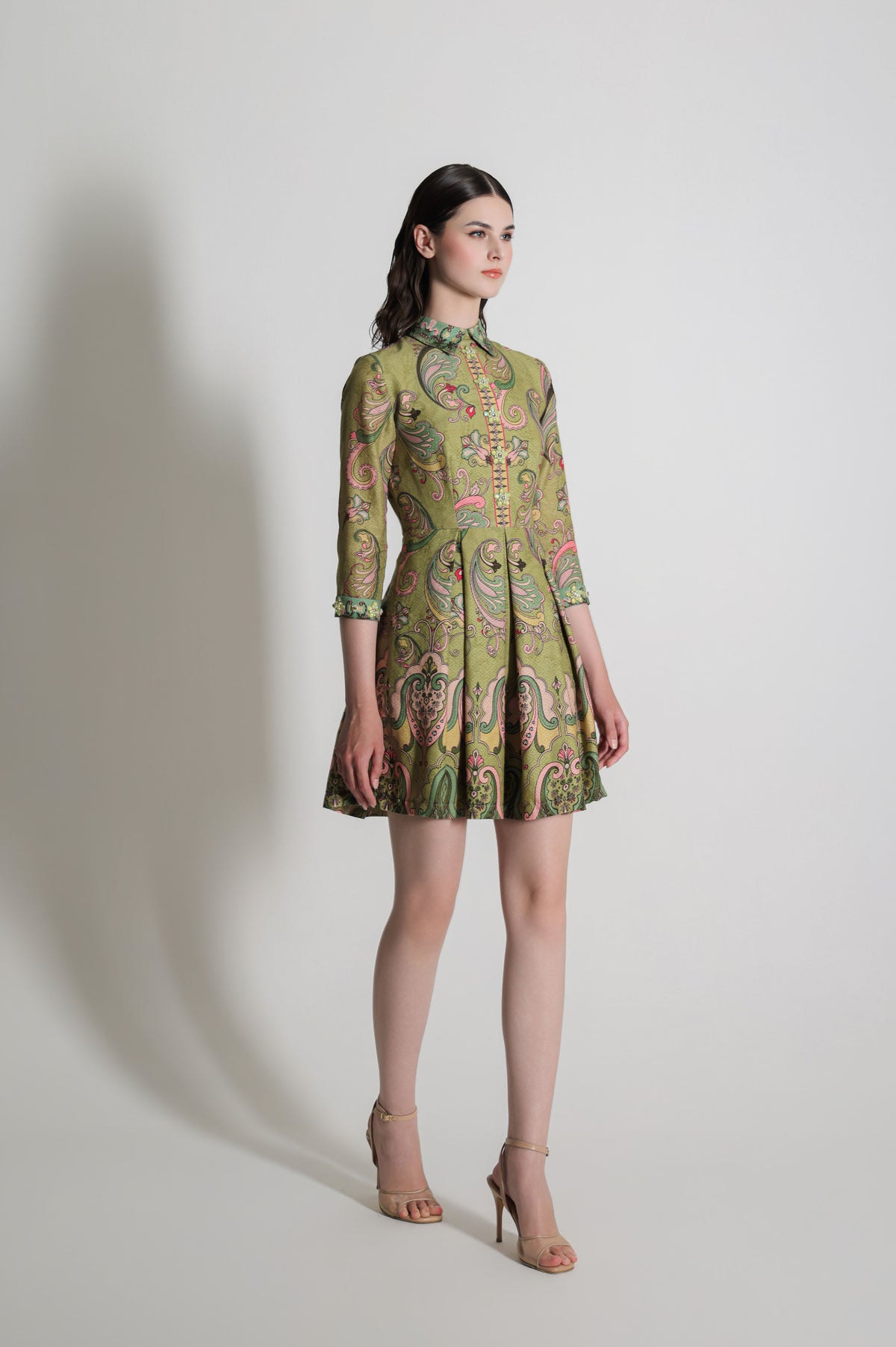 VT 8918 Sahei Mini Dress in Green