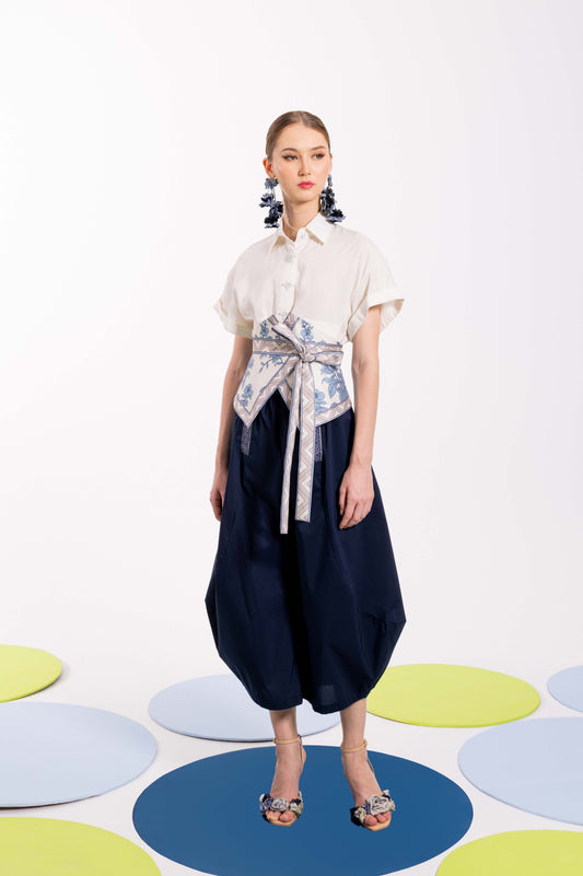 VT 8359 / VT 8808 / VT 8833 Volume Cotton Pants in Navy Set