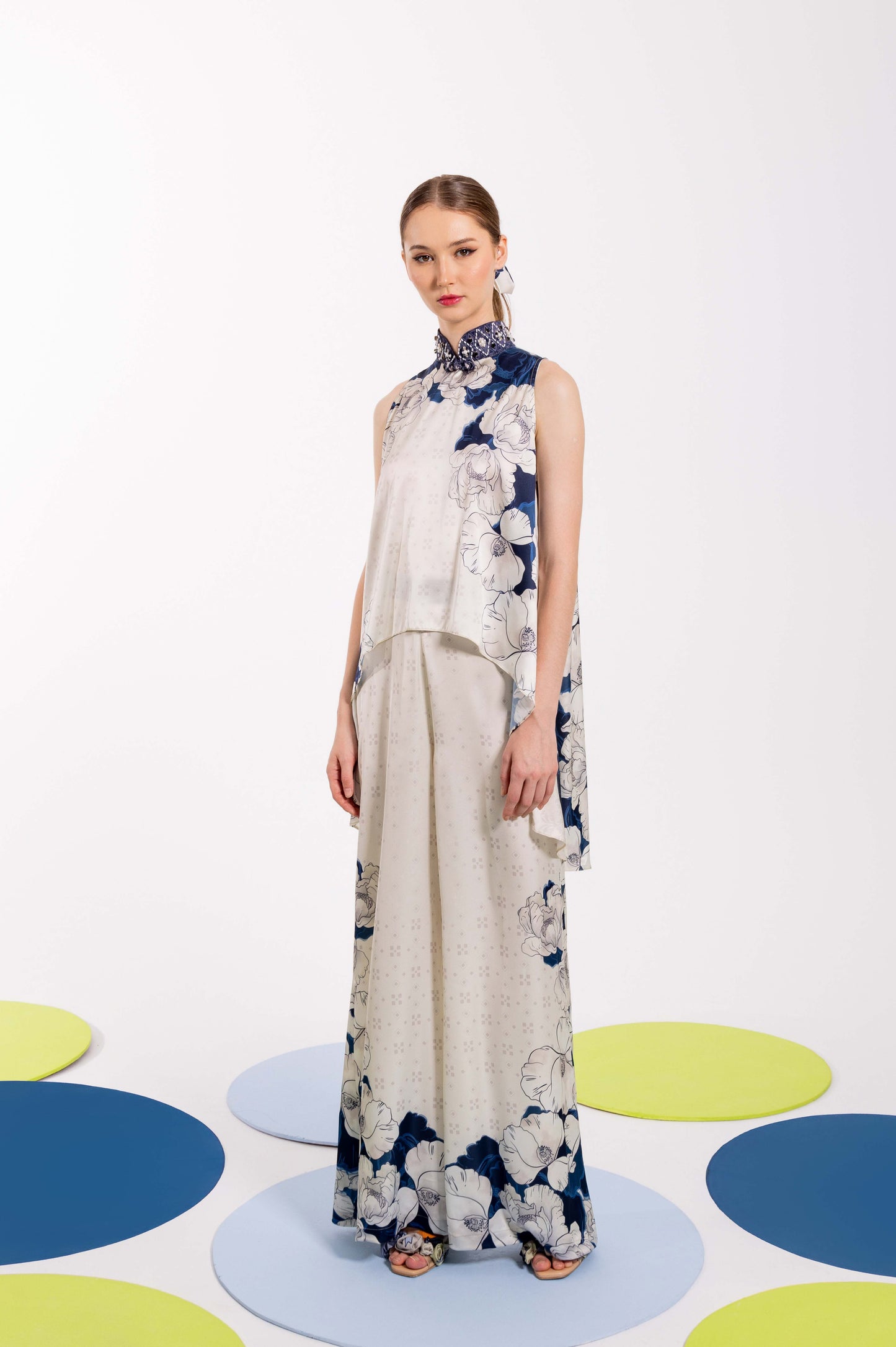 VT 8795 / VT 8776-2 WUNGA Satin Halter Top Set