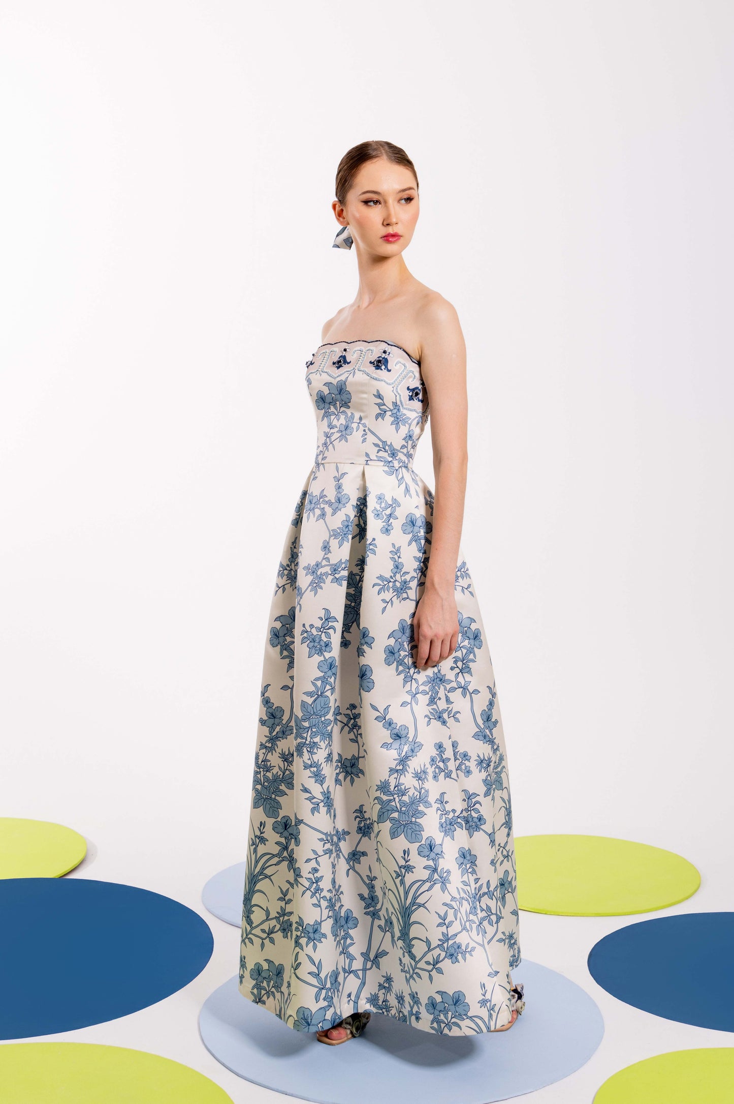 VT 8807 GREKA Duchess Bustier Ankle-dress