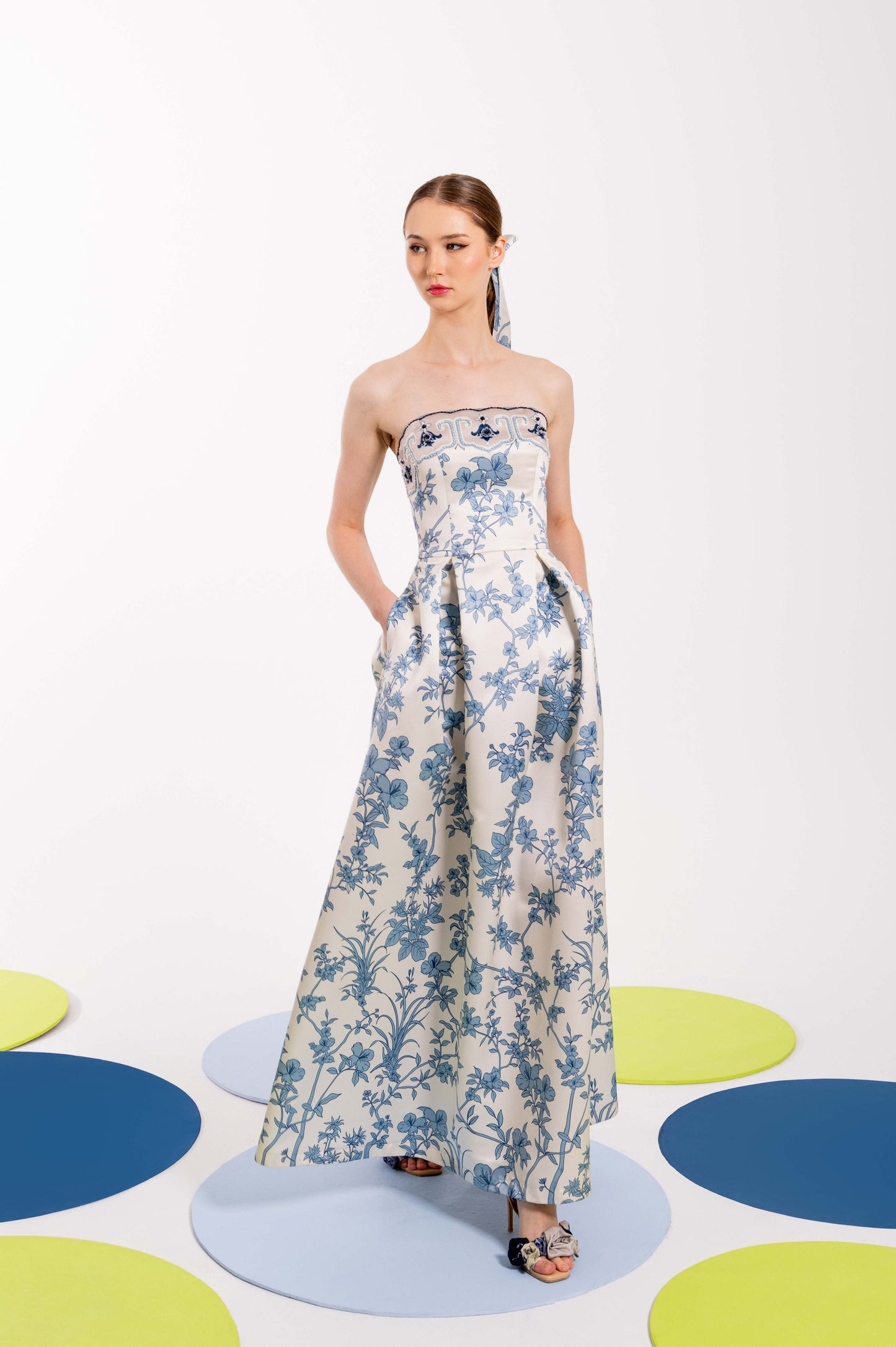 VT 8807 GREKA Duchess Bustier Ankle-dress