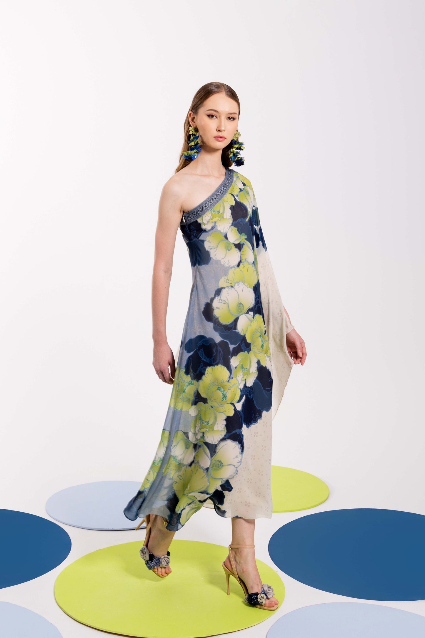 VT 8797 RUNI Chiffon Long Dress