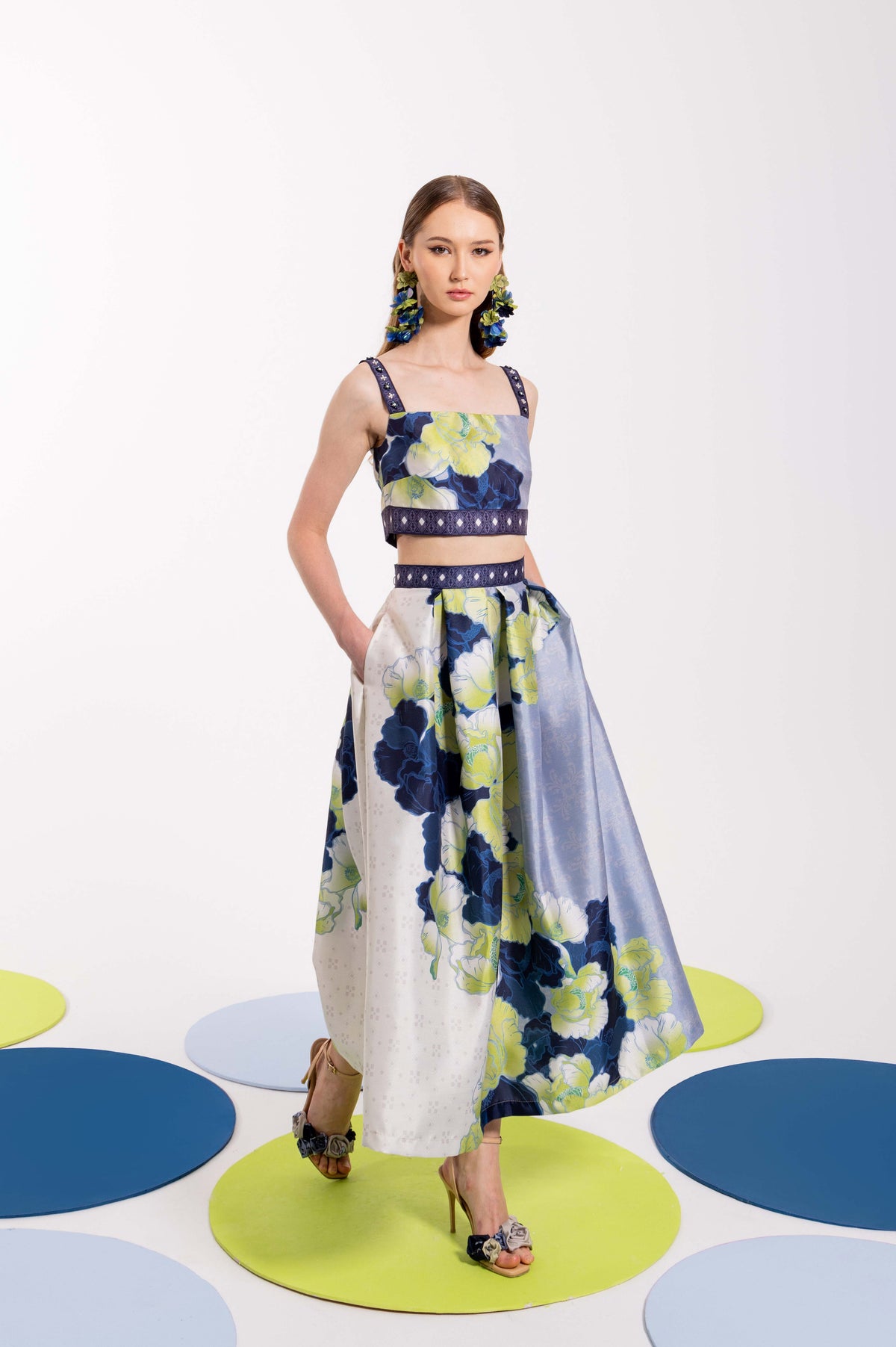 Wunga Ad VT 8800 / VT 8801-2 WUNGA Cropped Top in Lime Set – sebastiangunawan