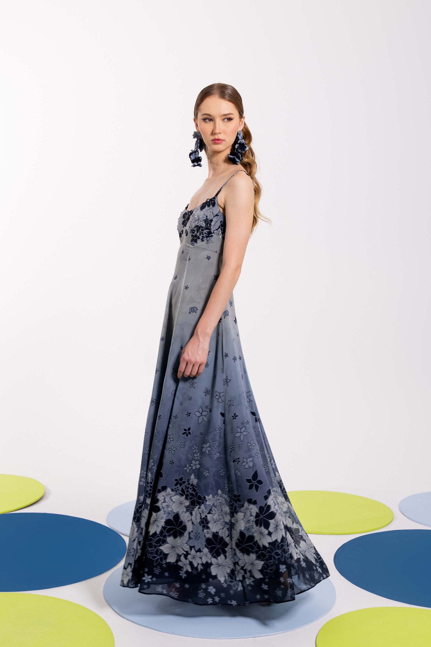 VT 8773 RUNI Chiffon Strap Ankle-dress