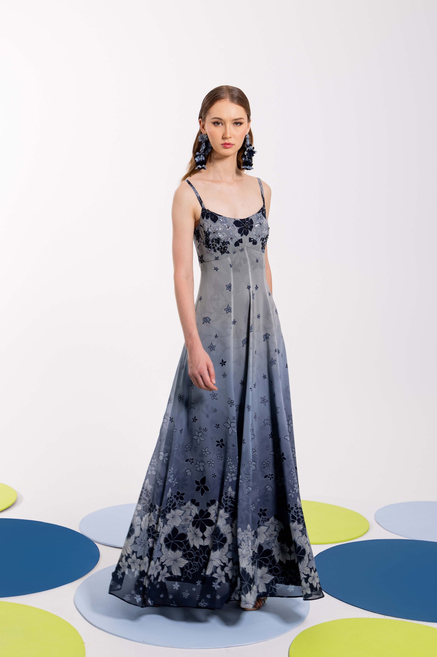 VT 8773 RUNI Chiffon Strap Ankle-dress