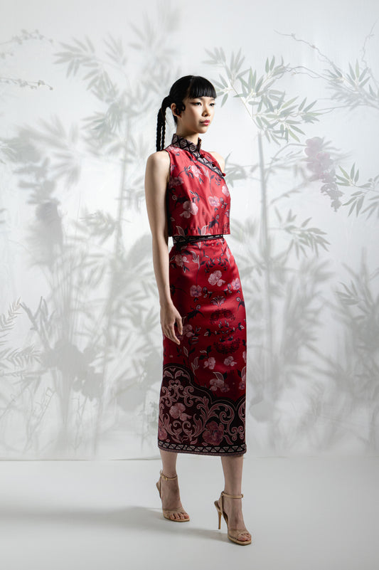 VT 8827 / VT 8778-1 Hong Duchess Crop Top Set