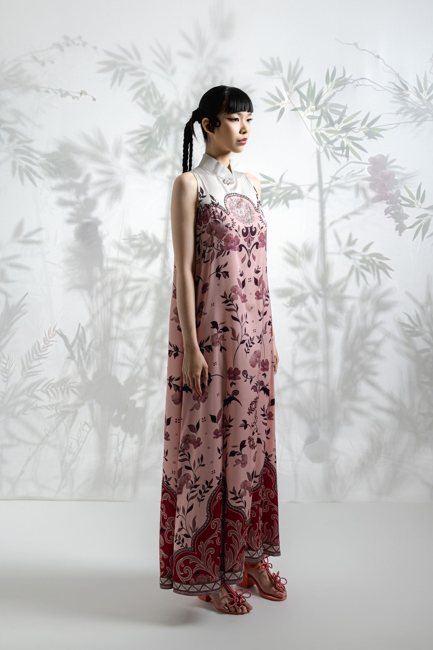 VT 8798-1 Yan Satin Long Dress