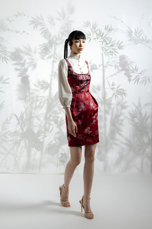 VT 8790-1 Hong Mikado Mini Dress